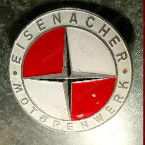 original Emblem Eisenacher Motorenwerke EMW, Aluminium, Oldtimer