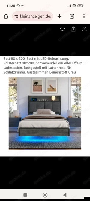 neues Einzel Bett.190.200