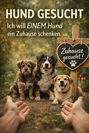 Hund gesucht, kein Kaufpreis im Vordergrund