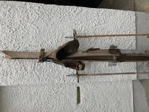 Konvolut Ski-Ausrüstung; antik zur Dekoration z.B. Berghütte Bild 3