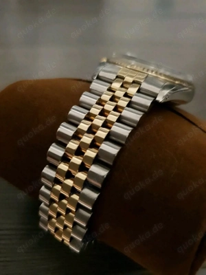 Rolex Datejust 1603 18K Gelbgold & Edelstahl Schwarzes Zifferblatt Diamanten Bild 9