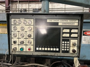 12' x 14 cincinnati model #2500x12 cnc hydraulic power shear 230460v 3 ph