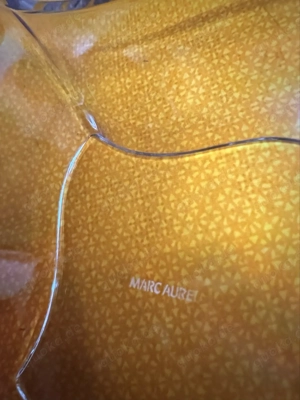 Glas Servierteller blattförmig Deko schalen