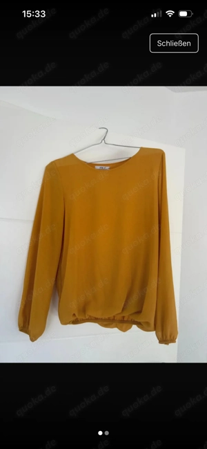 Elegante bluse in senfgelb