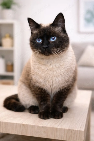Siam Katze reinrassig Kurzhaar bluepoint 