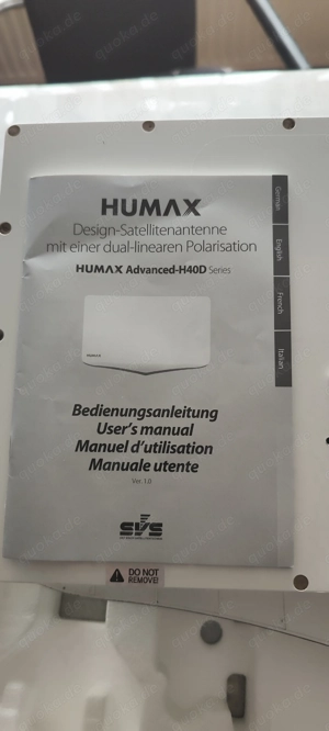 Humax Advanced H40D Sat Satellitenantenne mit OVP Bild 5