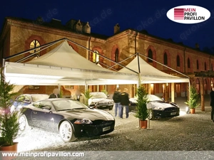 Pavillon 6x6 Überdachung Gazebo Pagodenzelt Festzelt Pvc Dach Autohaus Café Autowaschanlage Zelt Bild 3