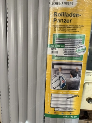Schellenberg Rollladenpanzer MINI 120 x 140 cm, grau OVP +5 Profile
