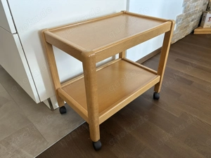 Beistelltisch, Holz, rollbar 