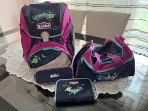 SCOUT Mädchen Schulranzen Sunny Set 4-teilig Cool Princess - Top-Zustand