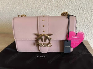 PINKO LOVE Classic Damen Tasche, Umhängetasche, Echtleder, NP 300  - NEU & ungetragen
