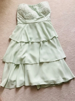 Jake*s Cocktailkleid mintgrün Spitze Volants Gr. 40 ungetragen Bild 2