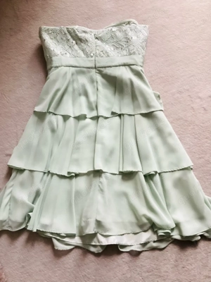Jake*s Cocktailkleid mintgrün Spitze Volants Gr. 40 ungetragen