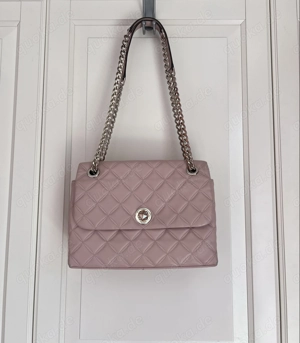 Kate Spade New York Damen Tasche, Karo, Rosa, Leder, NP lag bei 395 