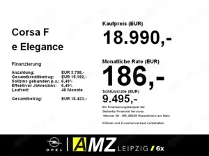 Opel Corsa F e Elegance *inkl. Batteriezertifikat*