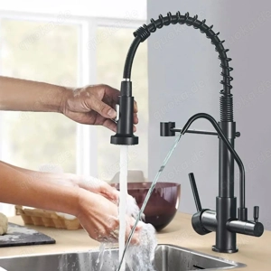 Küchenarmatur Armatur Wasserhahn 3 Wege Ausziehbar Wasserfilter