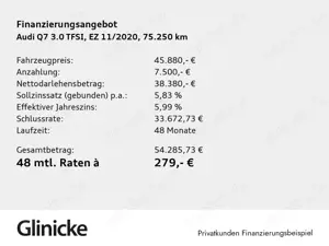 Audi Q7 55 3.0 TFSI e quattro Matrix, AHK Bild 2