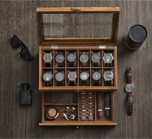 Uhrenbox 12 Uhren Uhrenkoffer Uhrenkasten Uhrenkoffer Schatulle