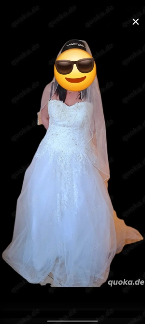 Hochzeitskleid  A-Linie Set Grösse 44