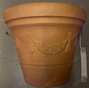 5 Pflanzgefäße, Blumentopfe   42 x 40 cm Kunststoff Terracotta