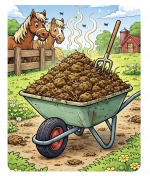 ---- Ganzjährig Pferdemist Zu Verschenken ---- 