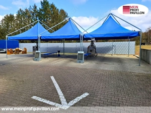 Pavillon 6x6 Überdachung Gazebo Pagodenzelt Festzelt Pvc Dach Autohaus Café Autowaschanlage Zelt Bild 2