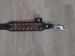 Michur Hundeleine Leder   Handgearbeiteter Western-Stil (150cm)