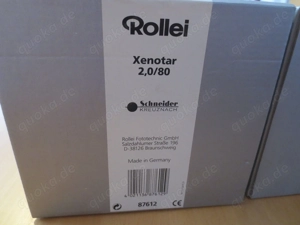 Objektiv Xenotar 2,080 für Rollei System 6000
