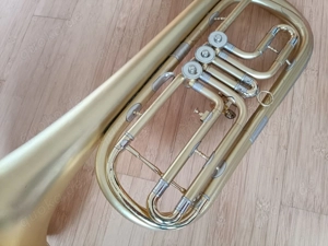 Basstrompete, Bassflügelhorn, Tenorhorn, Bass Trompete, Flügelhorn - restauriert Bild 3