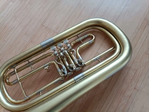 Basstrompete, Bassflügelhorn, Tenorhorn, Bass Trompete, Flügelhorn - restauriert Bild 2