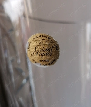 Moderne große schwere Kristallvase, Cristal d'Arques, neu Bild 5