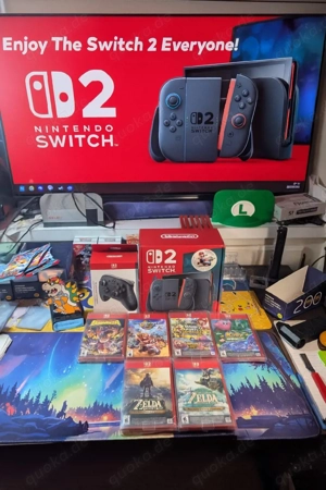 Nintendo Switch 2 mit 9 Spielen + Switch 2 Pro Controller