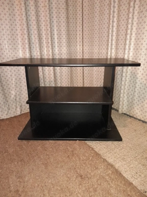 Phono-Rack in schwarz auf Gleiter  Bild 2