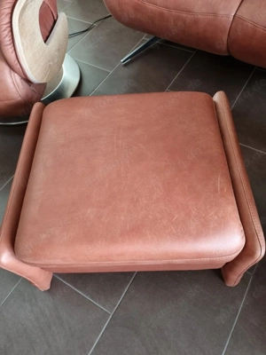 2 Himolla Relaxsessel elektrisch, 1 Sofa und 1 Hocker Leder Buffalo Marsala Bild 6