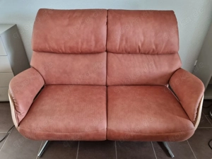 2 Himolla Relaxsessel elektrisch, 1 Sofa und 1 Hocker Leder Buffalo Marsala Bild 5