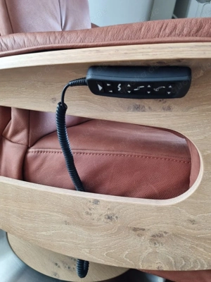 2 Himolla Relaxsessel elektrisch, 1 Sofa und 1 Hocker Leder Buffalo Marsala Bild 8