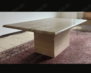 Toller Travertin Couchtisch aus Italien - 1970ger 