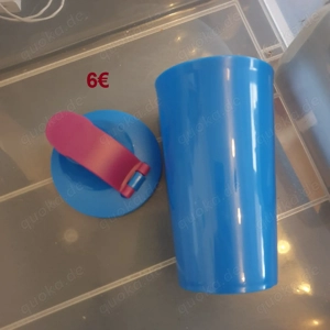 Trinkbecher Blau Tupperware 330ml 6804A Becher to Go