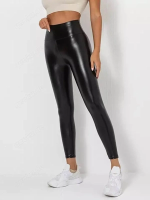 Damen Leder Leggins