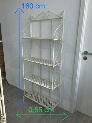 Metall Regal mit 4 Böden klappbar