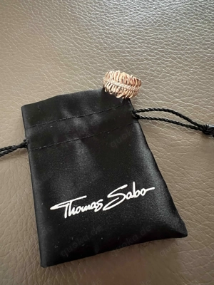 Thomas Sabo Feder Ring, Sterling Silber 925, Gold plated mit Zirkonia - NEU