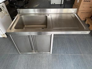 Spülmaschinen Spültisch Spülschrank mit Spülbecken links - 1400x700mm