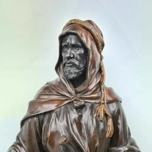 große, alte Skulptur, Statue, Bronze, 73 cm, 21 kg, signiert J. Cardong, antik