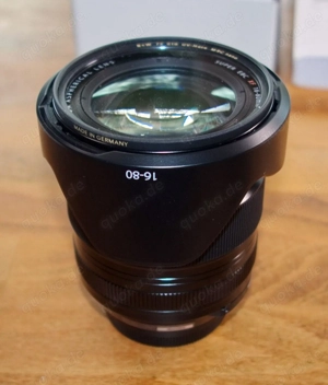 Fujifilm Kamera X-T4 mit Objektiv XF 16-80 mm schwarz, August 2022 gekauft