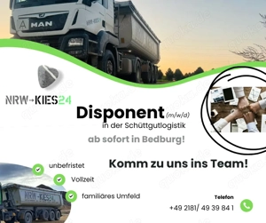 Disponent Schüttgutlogistik (m w d) ab sofort in Bedburg gesucht