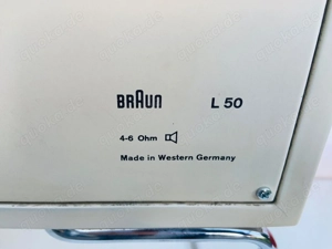 Braun Kompaktanlage Audio 300 und Lautsprecher L50 mit Kufen, Design Dieter Rams
