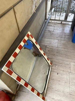 Großer Verkehrsspiegel  Ausfahrtspiegel inkl. 3,5 m Stange