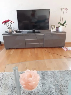 Lowboard, Farbe graublau Lack  180 lang, 40 tief, 48 hoch