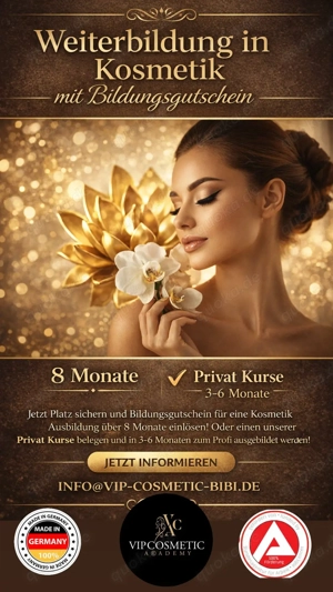 Kosmetik Schulung Förderfähig durch ARGE