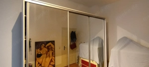 Kleiderschrank (Schwebetürenschrank, 3-türig, Spiegel, Selbstabbau und - abholung)